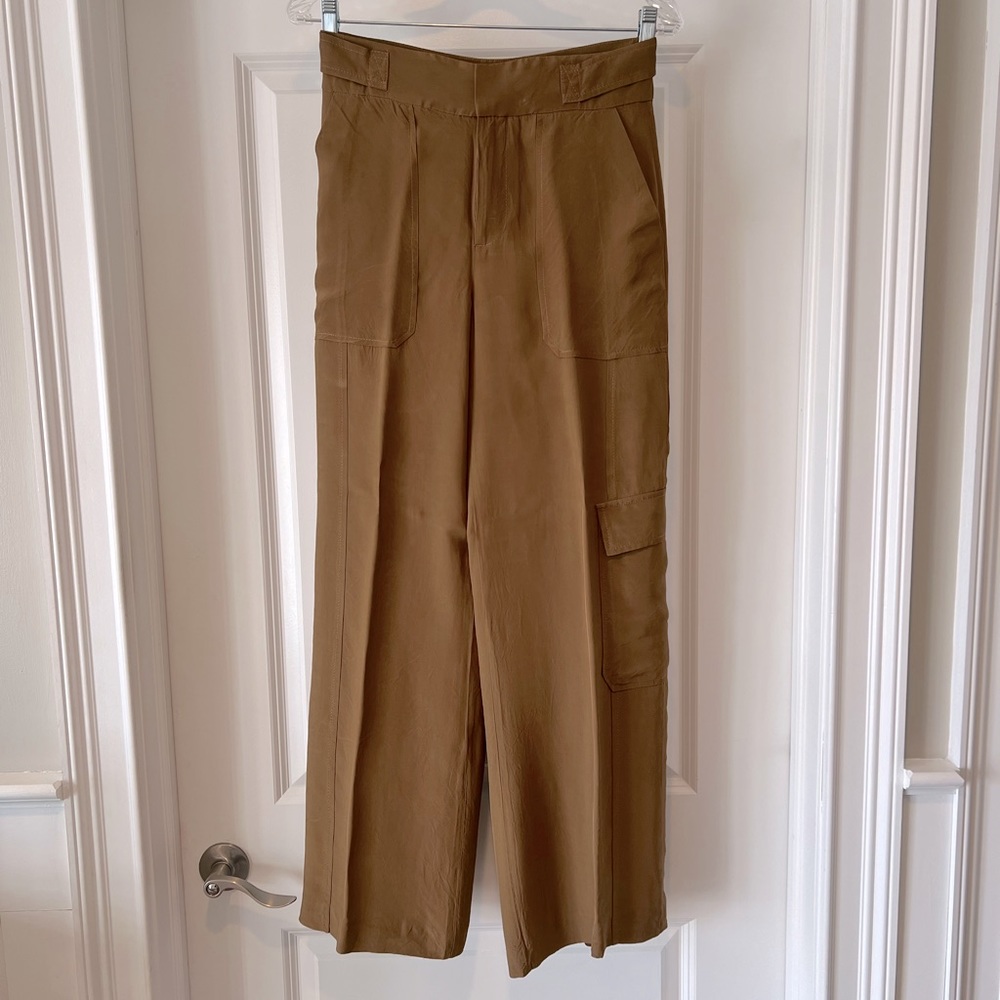 ZARA Cargo pants in color Chestnut, size XS.